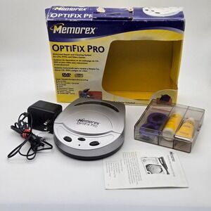 Memorex OptiFix Pro Motorized Disc Repair Cleaning System CD DVD AS IS